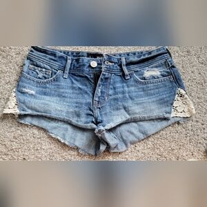 Hollister Light Blue Denim Shorts